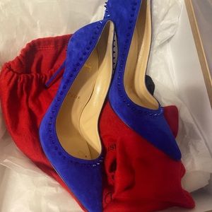 Blue Studded Christian Louboutin
